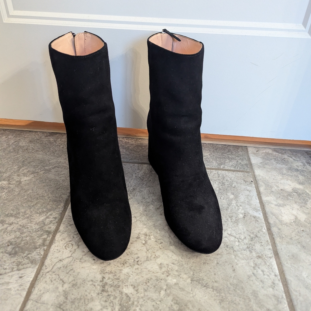 J. Crew Black Heeled Boots